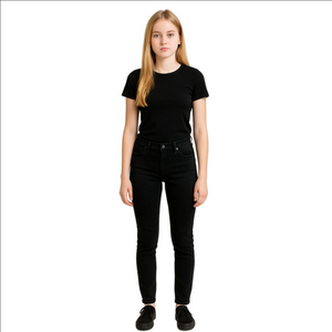 Hollister California Black Long Leg Jeans Denim Medium Rise Slim Straight W29